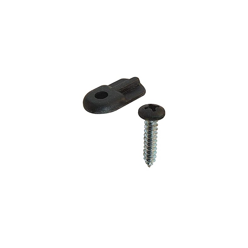 Prime-Line PL 7906 Flush Screen Clips with Screws, Plastic, Black