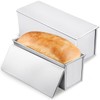 2 Pcs Pullman Lidded Bread Pan,Non-Stick Bread Pan, Dough Capacity