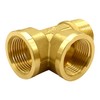 Joywayus 3/4 GHT Threaded Brass Pipe Fitting Tee T 3-way