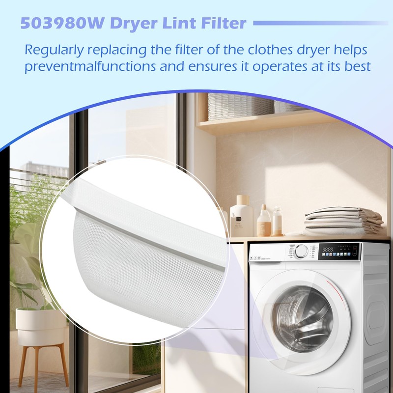Xihu 503980W Dryer Lint Filter, Compatible with Speed Queen Amana