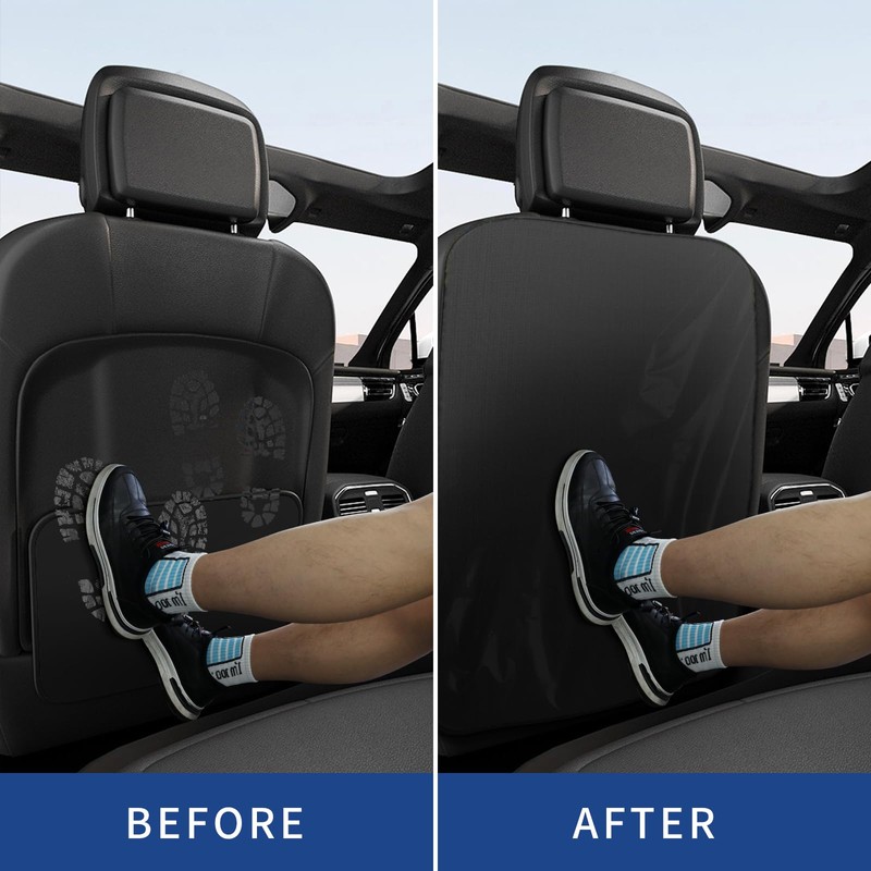 DUDSOEHO Kick Mats Back Seat Protector for Kids- 2 Pieces