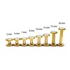 SILMEN Quality Flat Head/Concave Head Solid Brass Chicago Screw Rivets