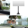 Unifizz Suction Cup Baby Car Mirror,Adjustabe Long Arm HD Glass Convex Wide Angle Interior Rearview Baby Rear Facing Mirror Rectangle Rear View Mirror (Frameless Rectangle, Large,6.7" X 2.9")