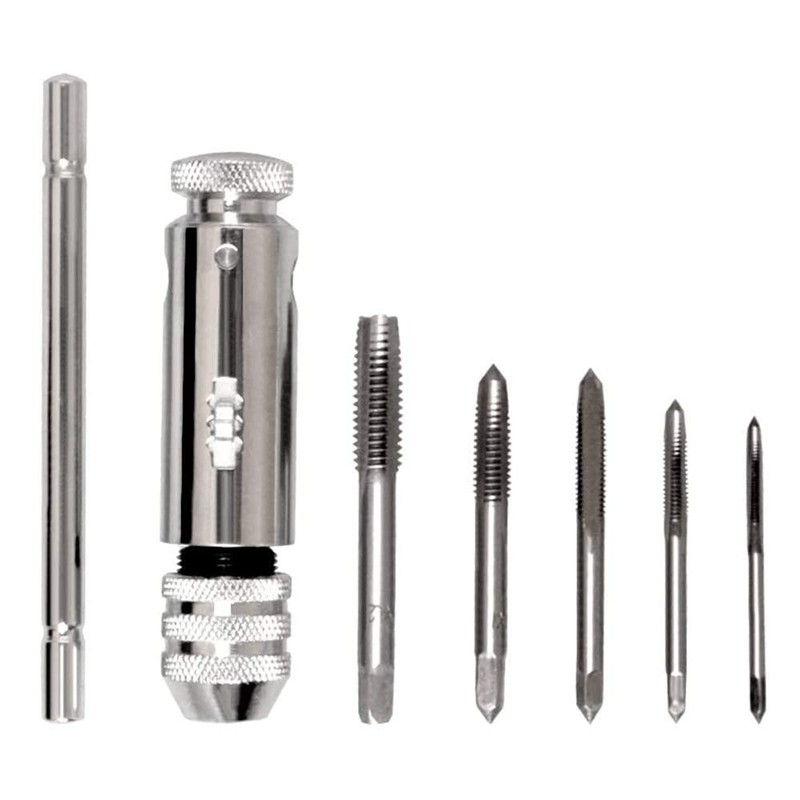 Tap, T-Handle Tap Cutter, Tool Holder with Sliding Handle, Ratchet