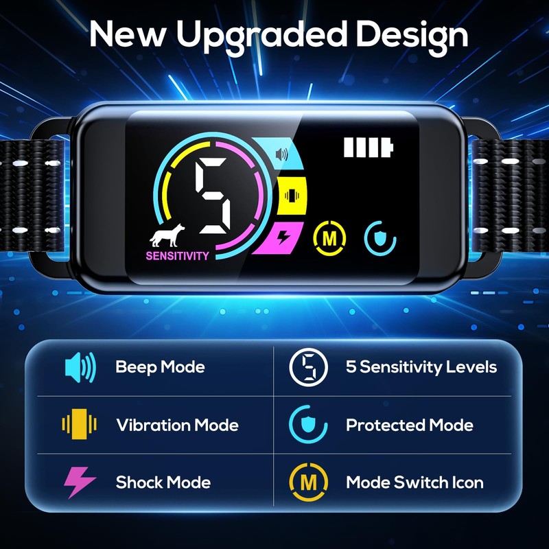 2 Pack Dog Bark Collar, Keoge Training Collar with Beep