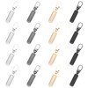 Yesimola Pack of 16 Zip Zippers, Replacement Parts Zip Zipper, Metal Zip Pendant, Replacement Zipper, for Clothes, Jeans, Jackets, Suitcases, Luggage, Purse