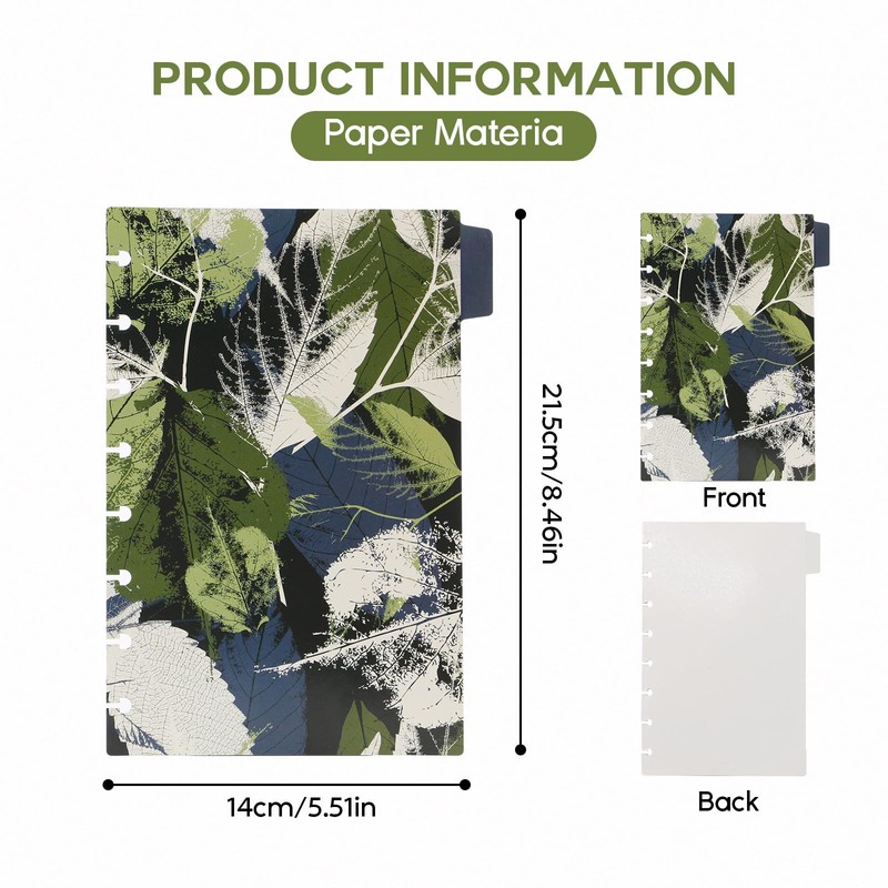 Eagle Index 5-Tab Paper Dividers, Discbound Accessories, Discbound Notebook Dividers,
