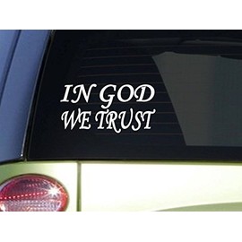 EZ-STIK in God We TrustJ302 8 inch Decal Vinyl Sticker Christian