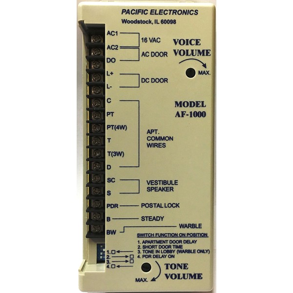 Pacific Electronics Amplifier For 3, 4, 5 Or 6 Wire Speaker Type Stations