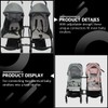Kisangel Connect Two Strollers Twin Stroller Connectors for Pushchair Easy