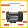 Hot Dog Toaster Oven - Countertop Hot Dog Roller with