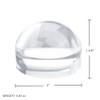 MAGDEPO 4X Dome Magnifier 3 Inch Reading Magnifying Glass Acrylic