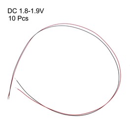 sourcing map 10pcs Prewired 0402 Red Surface Mounted Devices LED Light Emitting Diode - DC 1.8-1.9V Micro Soldered Mini LED Light