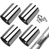 4Pcs 50mm Stair Handrail Connection Joint,Ultra-Thin 0.4mm Stainless Steel Expandable