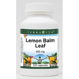 Terravita Lemon Balm Leaf - 450 mg (100 Capsules, ZIN: 510776) - 2 Pack