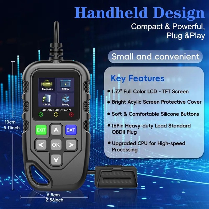 Mengshen Car OBD2 Scanner Check Engine Fault Code Reader with
