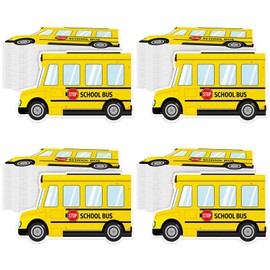 100Pcs School Bus Party Napkins Welcome Back to School Party Decorations Yellow Schools Bus Shaped Napkins First Day of Schools Classroom Parties Decor for Schools Season Decorative Parties Favors