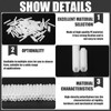 Lineshading 200 Pcs Expanding Plastic Screw Anchors 3/16" Hole White
