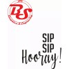 noBS Graphics 2x SIP SIP HOORAY Drinking Tumbler Cup Glass