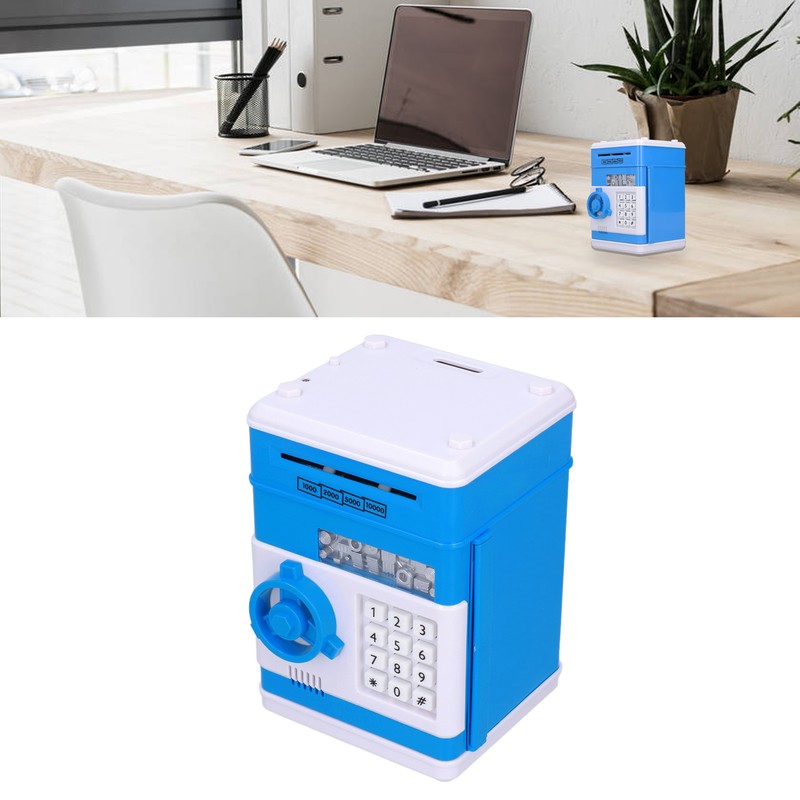 Electronic Money Saving Box ATM Password Cash Money Bank Security