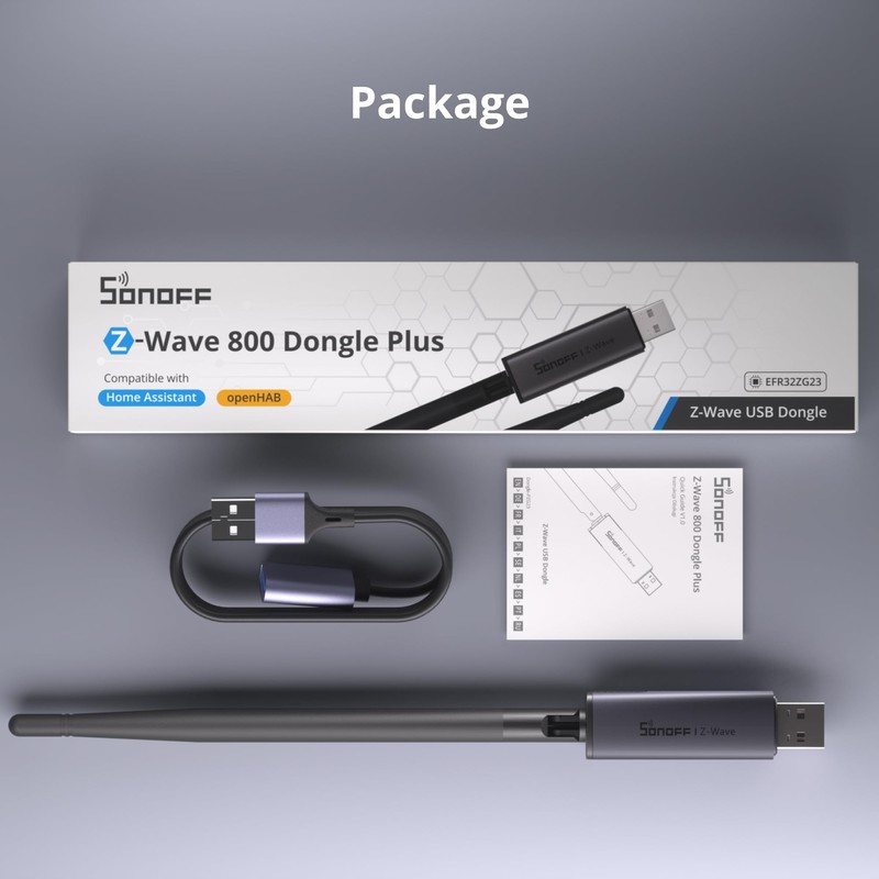SONOFF Z-Wave 800 Dongle Plus (Dongle-PZG23) USB Flash Drive with