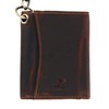 Men's RFID Vintage Leather Trifold Chain Wallet, Brown