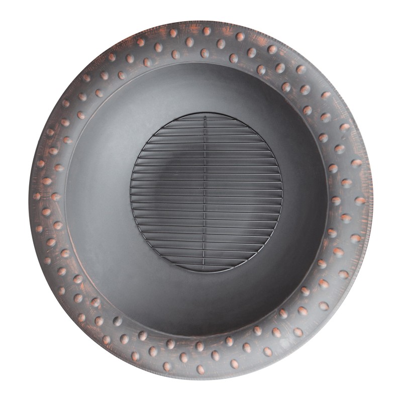 Fire Sense 60857 Fire Pit Roman Brushed Painted Steel Legs