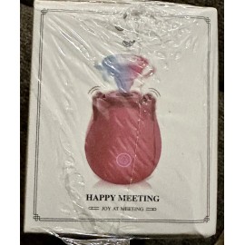 Joy Rose Shaped Massager for Women Happy Meeting Factory Sealed Joy At The Meeting