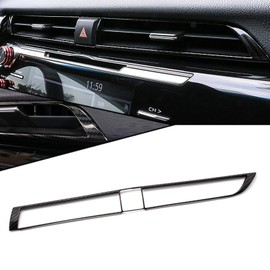 x xotic tech Center Console Middle Air Vent AC Outlet Cover Trim, Carbon Fiber Pattern, Compatible with Camry 2018-2020