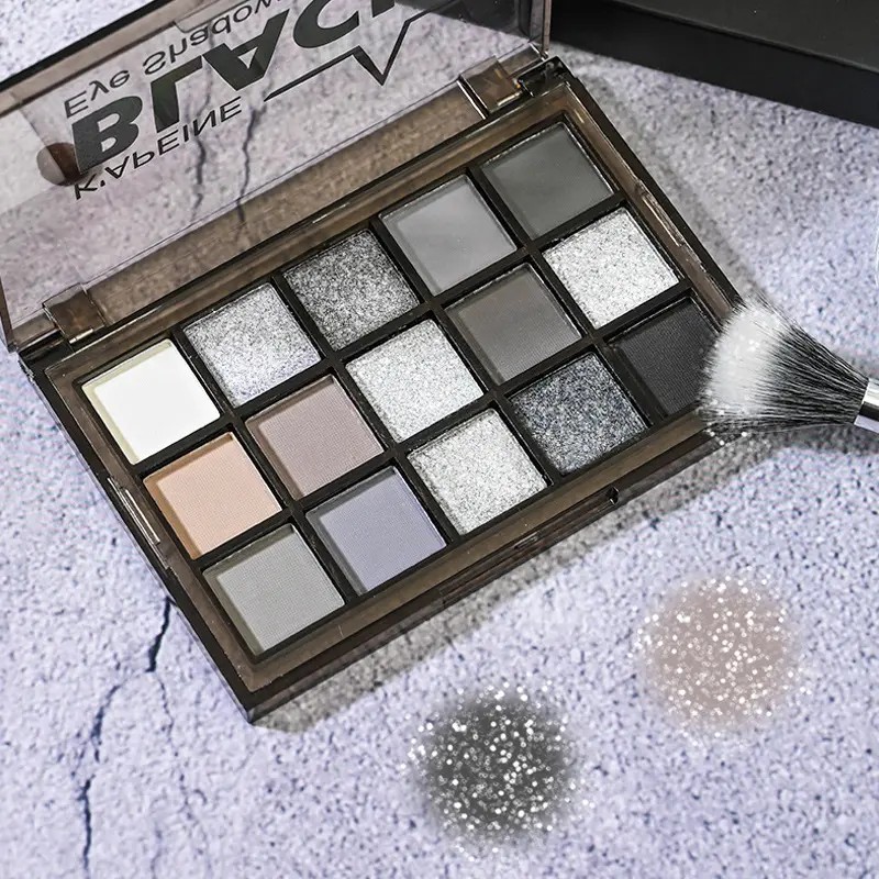 Paleta De Sombras 15 Colores Mate Ahumado Festivo