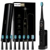 Fairywill Sonic Rechargeable Electric Toothbrush Travel Case Timer 8 Brush