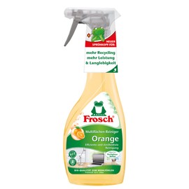 Frosch Orangen Multiflächen-Reiniger, für streifenfreien Glanz und kraftvolle Sauberkeit für alle glatten Flächen, Sprühflasche, 1er Pack (1 x 500 ml)