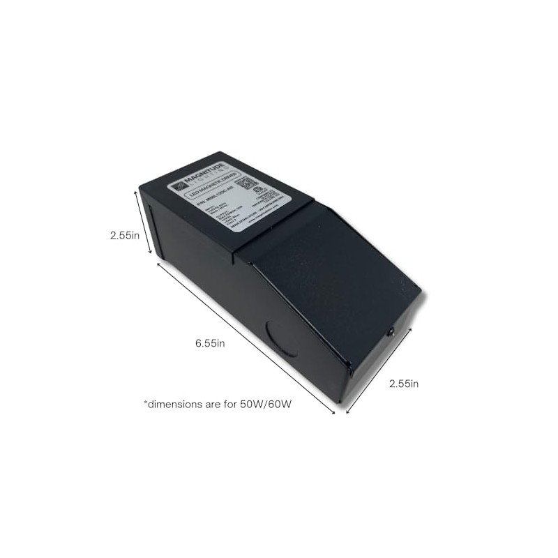 12V Magnitude Magnetic Dimmable LED Driver Transformer Hardwired Under Cabinet