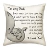 Pillowcase, Gifts from Son Daughter to Father, Suitable for Home,