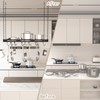 TICKCACY 33” Pots and Pans Hanging Rack, Black Hanging Pot