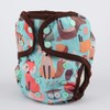 One Size Cloth Diaper Cover Snap with Double Gusset (Animal)