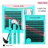 VAVA BEAUTY Misty Kit Clusters, DIY Lash Extension Springtok Bond&Seal,