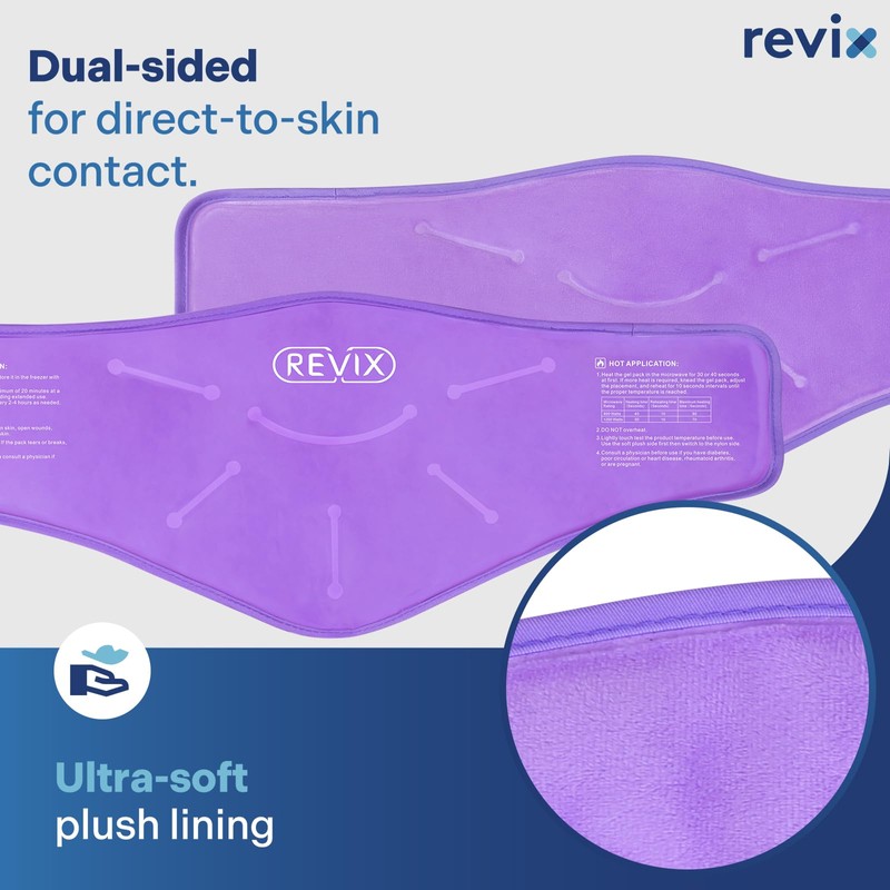 REVIX Neck Ice Pack Wrap Cervical Ice Pack Reusable, Gel
