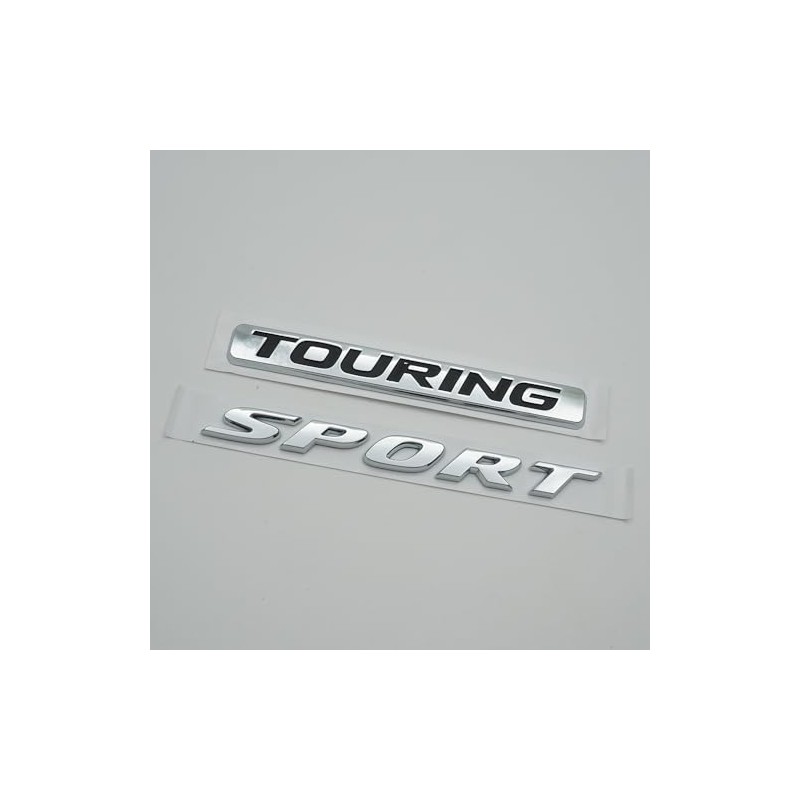 2Pc Sport Touring Rear Trunk Letter Logo Badge Emblem Nameplate