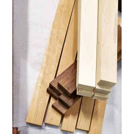 Woodchucks Wood 3/4" x 2" x 24" Combination of 5 Walnut, 5 Cherry, and 5 Maple - 15 Boards per Box