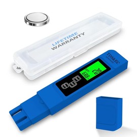 Accurate So Far 4-in-1 Instant Read TDS Meter - Measures TDS, EC, & Temperature (?C/?F) - Digital Water Testing Kit for Tap, Well, Pool, Hydroponics, Aquarium, RO/DI System -Blue - Colour: white