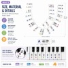 Silicone Piano Keyboard Note Labels for Beginners – Reusable Removable