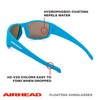 AIRHEAD Sport Polarized Round Sunglasses, Aqua, Adult