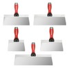 Goldblatt Drywall Knife Set, 5-Pieces Stainless Steel Taping Knives -