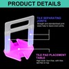 600 pcs Tile Spacer Clips，Tile Leveling System 2mm Tile leveller