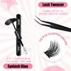 100 Pieces DIY Eyelash Extensions Set 8-16 mm Mixed Fluffy