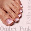 EBANKU Uñas postizas francesas para los dedos de los pies,