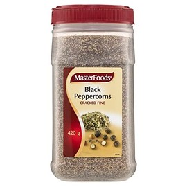 MasterFoods Black Peppercorns Cracked Fine 420 g Jar