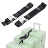 Vividwise Luggage Straps, Stretchable Luggage Connector Straps for Suitcases, Metal