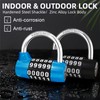 MEINUOKA Direction Lock, U-bar Combination Padlocks with Code, 5 Digit
